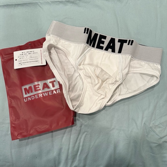 Meat Underwear white briefs - Picture 1 of 3